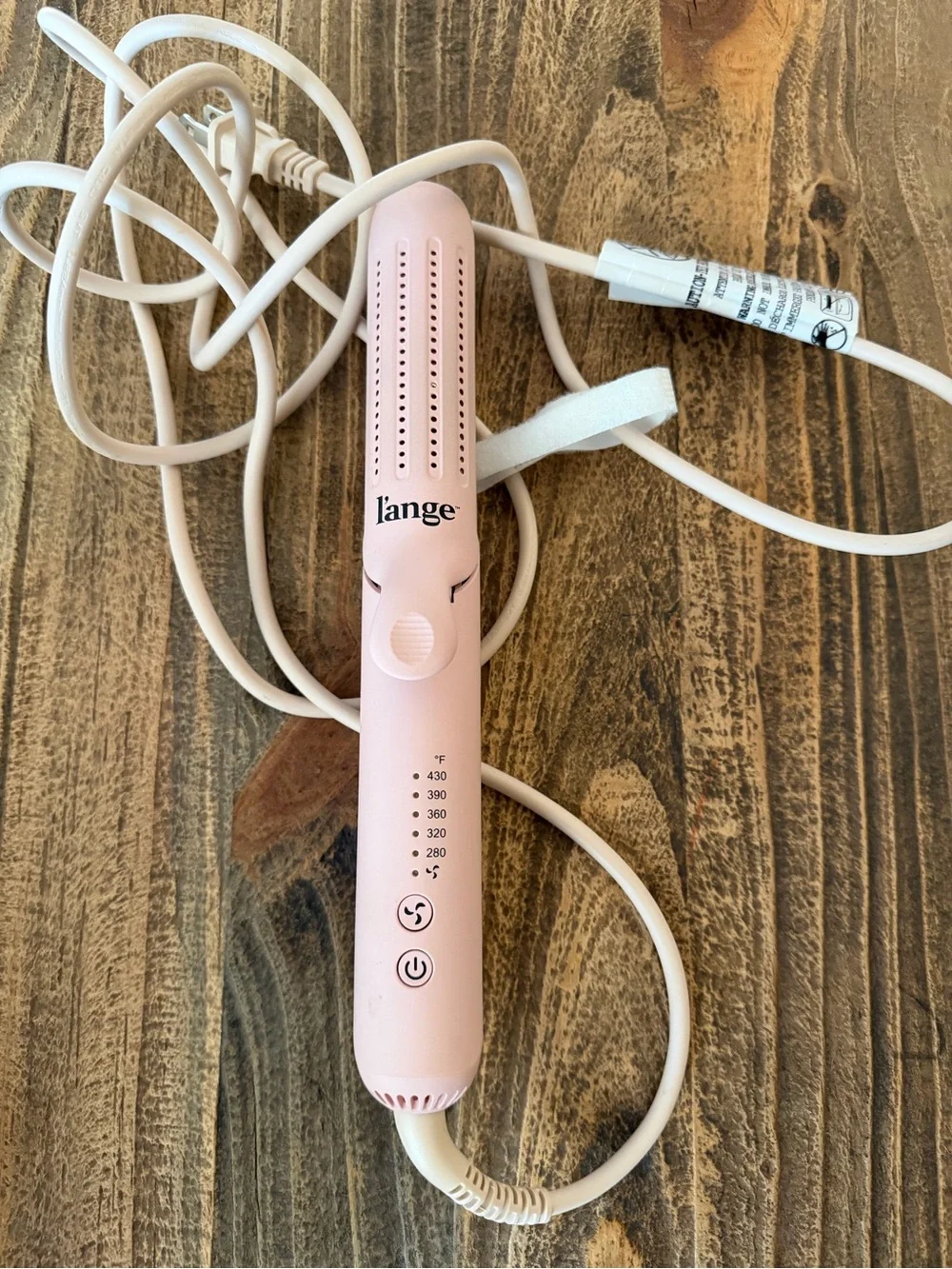 Lange Pink Mini Flat Iron Hair Straightener